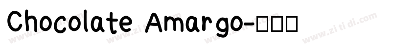 Chocolate Amargo字体转换